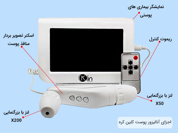 دستگاه آنالیزور پوست کلین